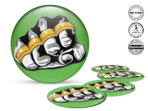 Decals on wheels Custom Quality Sleek Dome for Vehicles